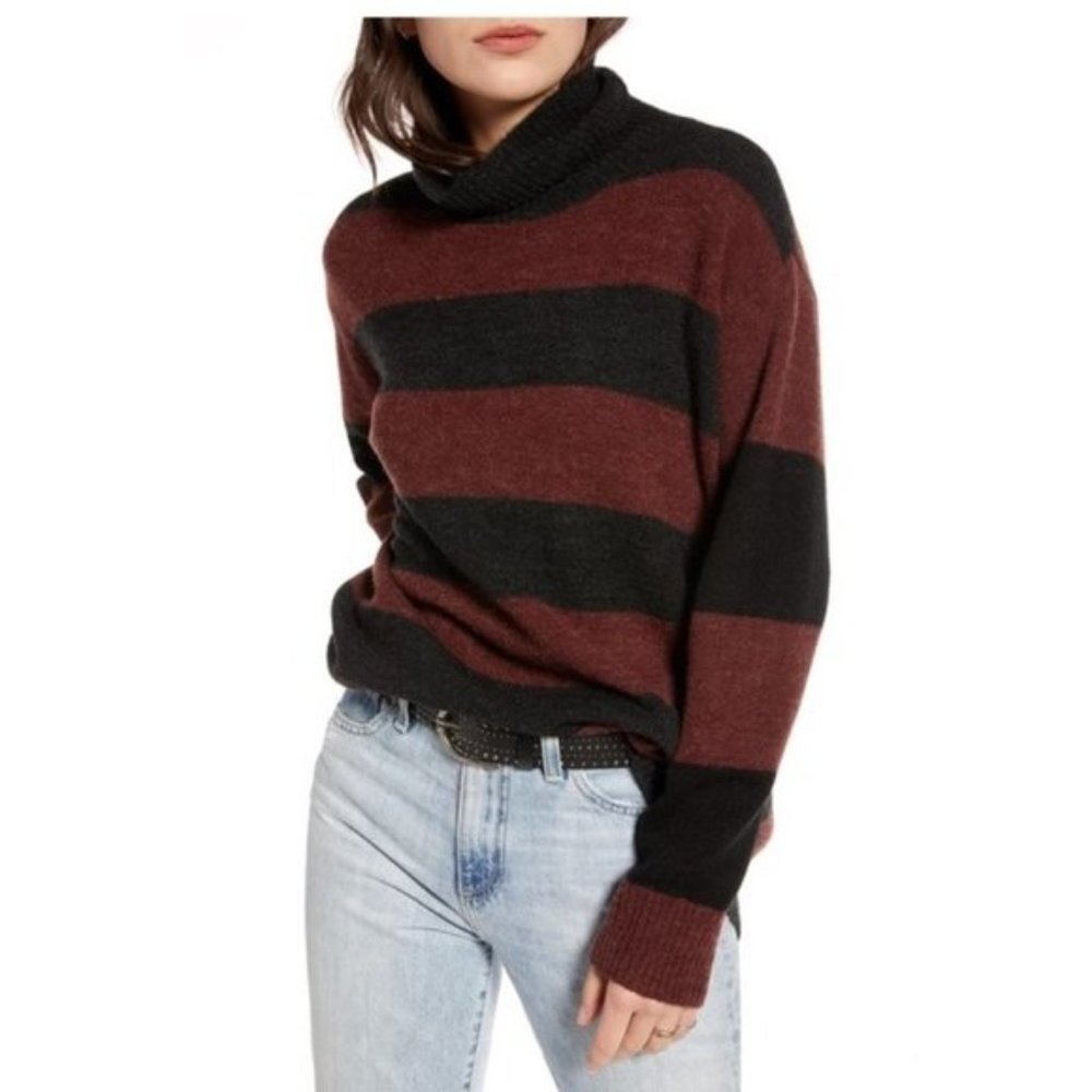 Treasure & Bond Wide Stripe Tunic Sweater